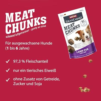 ANIMONDA Meat Chunks Lamb - traktatie voor hond - 60g