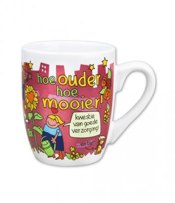 Cartoonmok Vrouw Hoe ouder hoe mooier