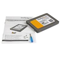 StarTech.com M.2 SSD naar 2.5 inch SATA III Adapter, M.2 Solid State Drive Converter met Beschermende Behuizing, Hoogte 9.5mm (SAT2M2NGFF25) - thumbnail