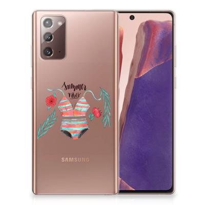 Samsung Note 20 Telefoonhoesje met Naam Boho Summer Samsung Note 20 Telefoonhoesje met Naam Boho Summer