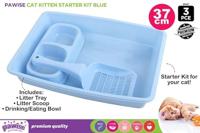 Pawise Kitty Starter Kit Blauw - thumbnail