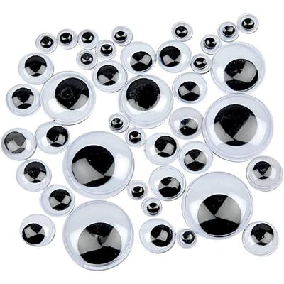 Creativ Company Wiebelogen, niet zelfklevend, d 6-20 mm, 1100 div/ 1 doos