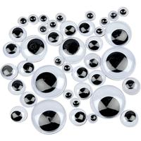 Creativ Company Wiebelogen, niet zelfklevend, d 6-20 mm, 1100 div/ 1 doos - thumbnail