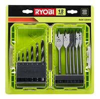 Ryobi RAK12SWD | 12-delig Boor Set Hout - 5132003302 - 5132003302 - thumbnail