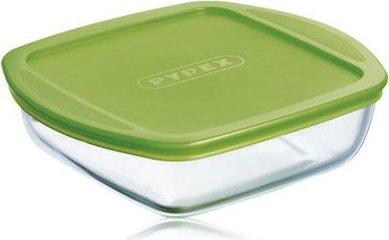 Pyrex Cook and Store Vershoudbakje met Deksel 1L Glas/Groen/Transparant Pyrex Cook and Store Vershoudbakje met Deksel 1L Glas/Groen/Transparant