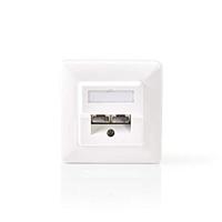 Nedis Netwerk Wanddoos | 2 poort(en) | CAT5e | Female | Wit | 1 stuks - CCGP89150IV CCGP89150IV - thumbnail