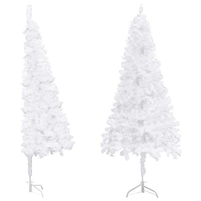VidaXL Kunstkerstboom hoek 240 cm pvc wit