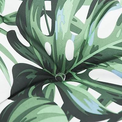 VidaXL Tuinbankkussens 2 st 150x50x7 cm oxford stof bladpatroon - thumbnail