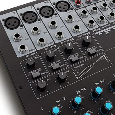 LD Systems VIBZ 8DC 8-kanaals PA-mixer met effecten en compressor - thumbnail