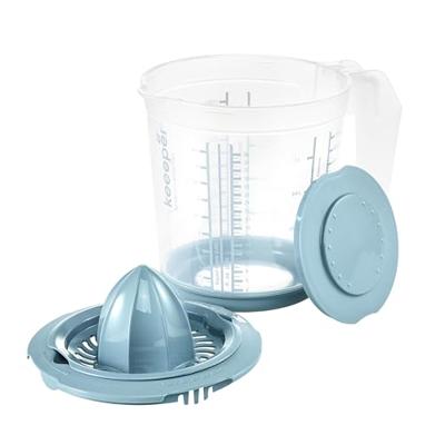 Keeeper Maatbeker 1L + citruspers blauw