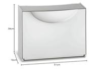 Schoenenrek Terry Harmony Box Wit Polypropyleen (51 x 19 x 39 cm) - thumbnail