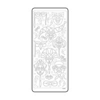 Vaessen Creative • sticker 10x23cm 10pcs goud maskers - thumbnail