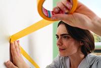 tesa Perfect+ 56539-00000-00 Schilderstape Geel (l x b) 100 m x 30 mm 2 stuk(s) - thumbnail