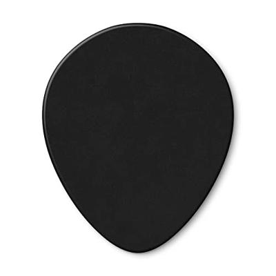 Dunlop 485P03MD Celluloid Teardrop Black Pick Medium plectrumset (12 stuks) - thumbnail