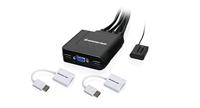 IOGEAR 2-poorts VGA en DisplayPort kabel KVM kit met audio, GCS72DPKIT - thumbnail
