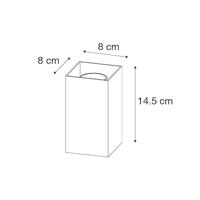 QAZQA Design vierkante wandlamp zwart - Sabbir - thumbnail