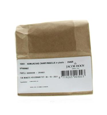 Jacob Hooy Komijnzaad zwart 250 Gram Jacob Hooy Komijnzaad zwart 250 Gram