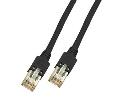 EFB K8072.20 RJ45 netwerkkabel, patchkabel CAT 5e F/UTP 20,00 m, zwart, vlamvertragend, 1 st.