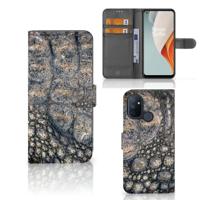 OnePlus Nord N100 | Telefoonhoesje | Met pasjeshouder | Krokodillenprint - thumbnail