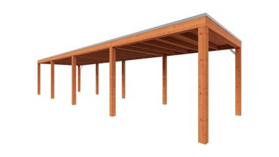 Trendhout Overkapping Palermo 1180x310 cm- Plat dak- Hout- Trendhout