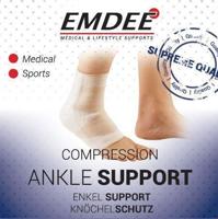 Emdee Elastische Ondersteuning Enkel Bandage Art. 57620 Maat S 1Stuks - thumbnail