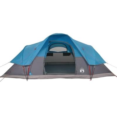 Koepeltent 9-persoons waterdicht blauw