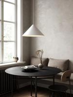 WItte hanglamp groot &apos;Nono&apos; E27 fitting rond 49 cm DFTP - thumbnail