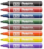 Pentel merkstift pen n50D - groen - Q631304 - thumbnail