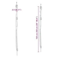 Kajakopbergriemen dubbel met peddelklemmen 50 kg - thumbnail