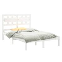 Bedframe massief hout wit 120x200 cm - thumbnail