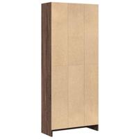 Boekenkast 60x24x143 cm bewerkt hout bruin eikenkleur - thumbnail