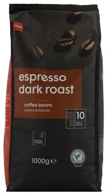 HEMA Koffiebonen espresso dark roast - 1000 gram