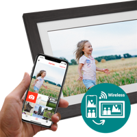 Frameo Digitale Fotolijst HF-101WB Bruin 10.1 Inch - thumbnail