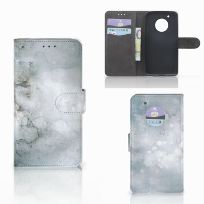 Hoesje Motorola Moto G5 Plus Painting Grey Hoesje Motorola Moto G5 Plus Painting Grey