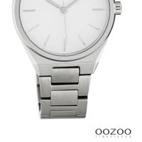 OOZOO C10525 Horloge Timepieces staal zilverkleurig-wit 34 mm - thumbnail