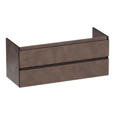 Brauer Joy Edge - Onderkast - 120 cm - met 2 Softclose Lades Greeploos en 2 Sifon Uitsparingen - Erosion