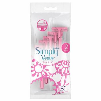 Gillette Gillette Simply Venus Basic Wegwerpscheermes - 5 Stuks Gillette Gillette Simply Venus Basic Wegwerpscheermes - 5 Stuks