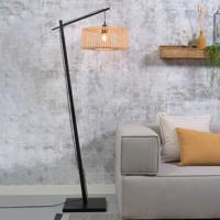 GOOD&MOJO Vloerlamp 'Bromo' Small, Bamboe, kleur Naturel/Zwart - thumbnail