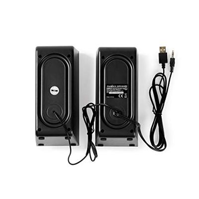 Nedis GSPR10020BK Gaming-luidsprekers 2.0 Over Usb Gevoed 3,5 Mm Jack Rms 6 W