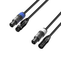 Adam Hall Adam Hall H PCON D 0500 powerCON | 3p XLR | DMX | combi kabel 5m - thumbnail