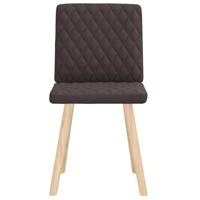 Eetkamerstoelen 2 st stof donkerbruin - thumbnail