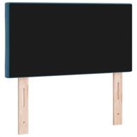 LED Hoofdbord met LED -striplichten Donkerblauw 80 cm Fluweel - thumbnail