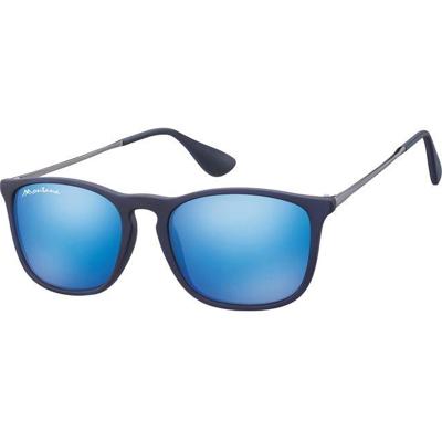 Zonnebril montana met revo blauw glas mtl blauw