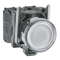Schneider Electric XB4BW31B5 Harmony XB4BW31B5 Druktoets Bedieningsknop vlak 1 knop Wit Druk-ontgrendeling 1 stuk(s) Piece - thumbnail