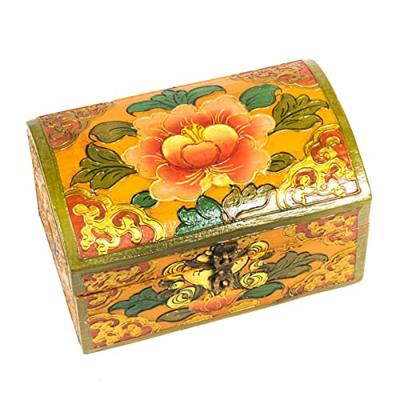 Schatkist Tibetaans met Lotus Klein Schatkist Tibetaans met Lotus Klein