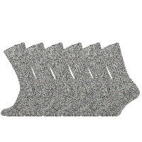 STAPP Werksokken Heren Yellow Norwegian 6-pack Grey Melange-39/42 - thumbnail