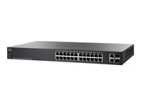 CISCO SG220-26P 26-Port Gigabit PoE Smart Plus Switch 24x 10 100 1000 met 2 Gigabit Combo 180W - thumbnail