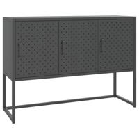 VidaXL Dressoir 105x35x75 cm staal antracietkleurig - thumbnail