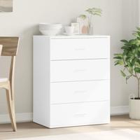 Dressoir 60x39x80 cm bewerkt hout wit - thumbnail