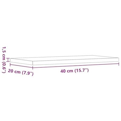 Wandschappen 4 st 40x20x1,5 cm bewerkt hout artisanaal eiken Wandschappen 4 st 40x20x1,5 cm bewerkt hout artisanaal eiken